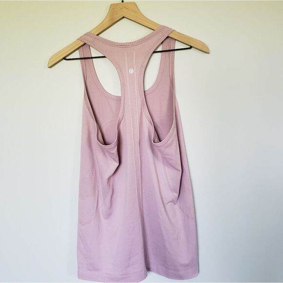 Lululemon Run Swifty Dusty Pink Mauve Racerback Tank Top SZ 10 - Picture 2 of 4